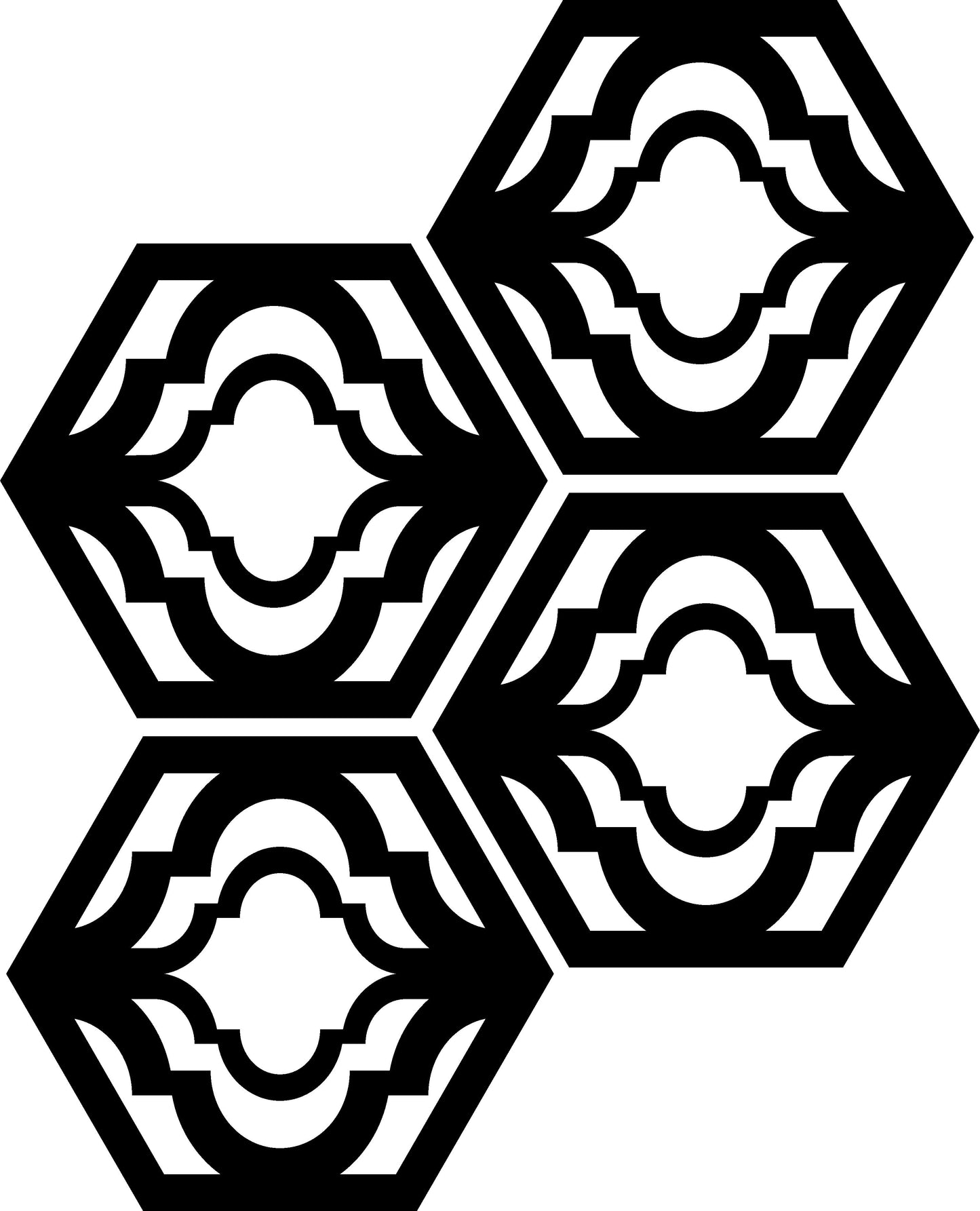 Hexagonal Design 2 (Medium)