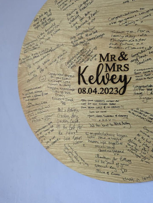 Personalised Wooden Guest Boards