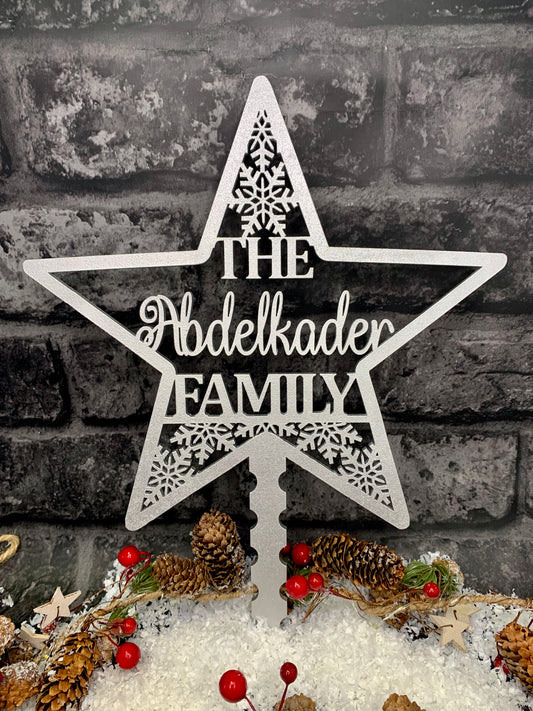 Personalised Christmas Tree Topper